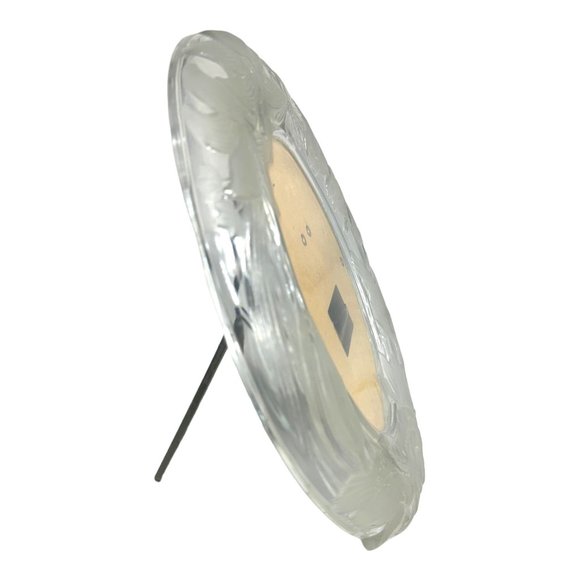 Crystal Clear Signatures Japan Crystal Oval Wedding Picture Frame EUC - Picture 3 of 13